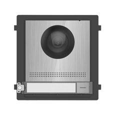 Videointerfon modular IP cu camera 2MP, unghi 180°, IR, PoE si 2 relee - HikVision DS-KD8003-IME1/S