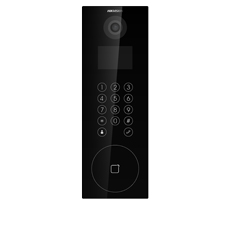 Videointerfon bloc cu ecran LCD 3.5 inch, cameră 2MP, deschidere card/PIN și aplicație - HikVision DS-KD8103-E6