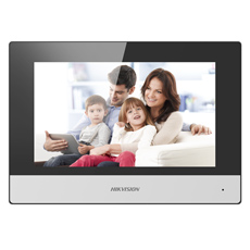 Post interior videointerfon IP, 7 inch LCD, Micro SD, PoE - HikVision DS-KH6320-TE1