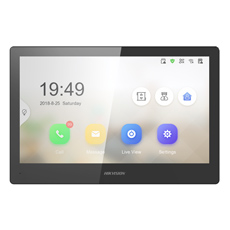 Post interior videointerfon IP Wireless, 10.1inch LCD, Micro SD, PoE - HikVision DS-KH8520-WTE1