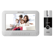Kit Videointerfon Analogic 4 Fire cu Monitor 7 inch, Camera IR si Deschidere Yala - HikVision DS-KIS202