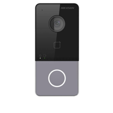Videointerfon exterior IP cu camera 2MP, IR, cititor card Mifare, PoE si aplicatie mobila - HikVision DS-KV6113-PE1(B)