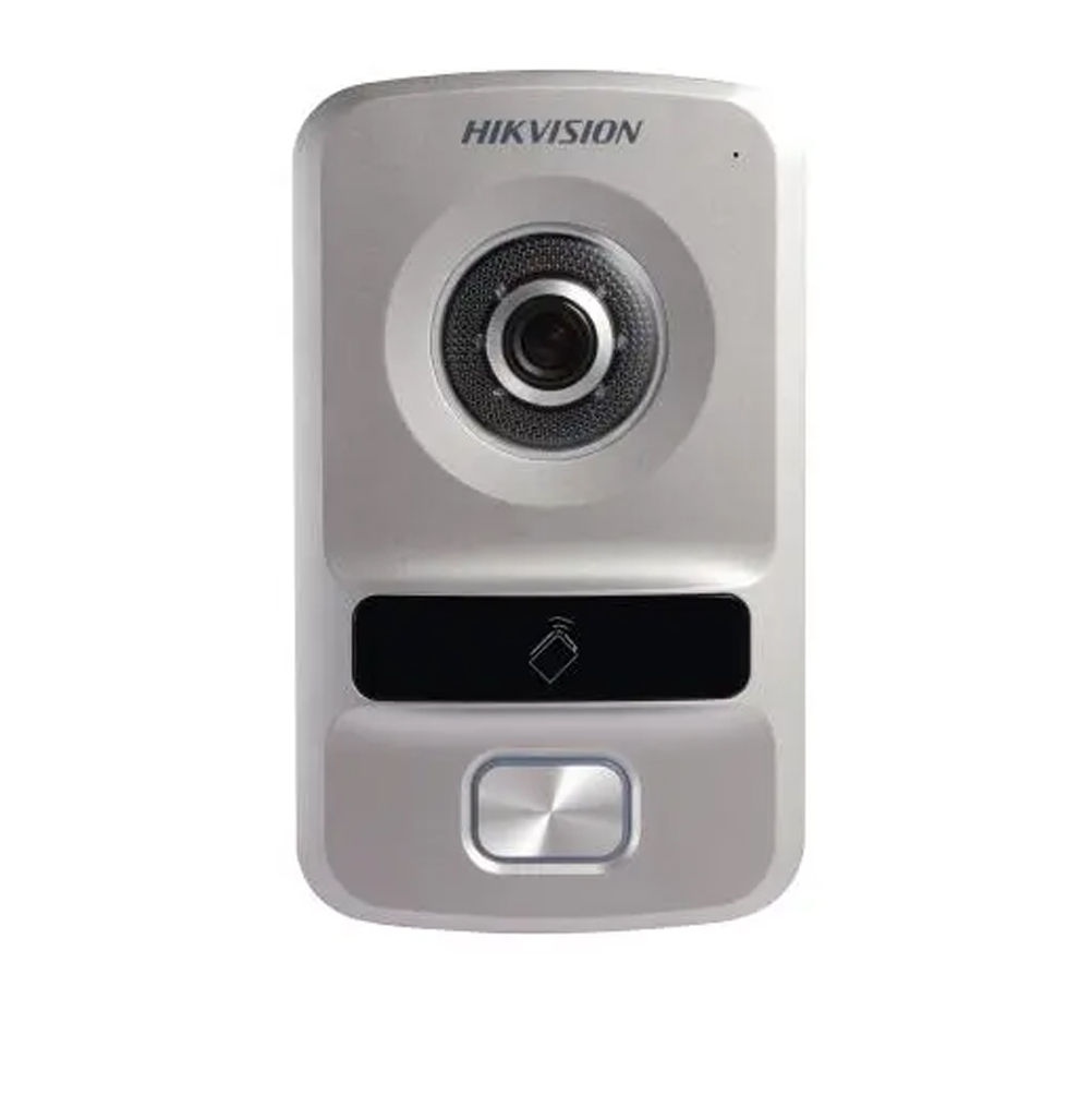 Post exterior videointerfon IP 1.3MP, cititor carduri, PoE, IP65 - HikVision DS-KV8102-IP