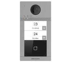 Videointerfon IP Wireless 2 Familii cu Camera 2MP, Control Acces Card si PoE - HikVision DS-KV8213-WME1