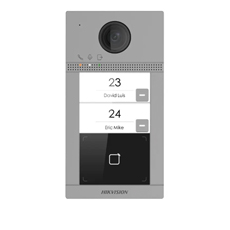 Videointerfon de exterior IP, 2MP, Mifare, Wireless, IK10 - HikVision DS-KV8213-WME1(C)