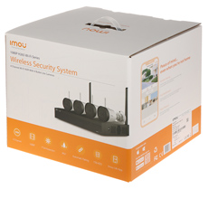 Sistem complet Wireless, 4 camere 2MP, IR 30m, NVR 4 canale, HDD 1TB - KIT/NVR1104HS-W-4KS2/4-G22