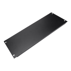 Panou metalic rack 19 inch, 4U, negru RAL 9004, 483x178 mm - ASYTECH Networking ASY-BP-4U
