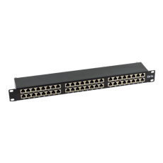 Patch Panel 2U, FTP cat5e, 48 porturi RJ45, ecranare completa - ASYTECH Networking ASY-PP-FTP5E-48