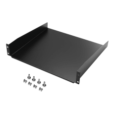 Tava sustinere 2U 300mm, 19 inch, capacitate 15kg, negru RAL9004 - ASYTECH Networking ASY-S-2U300