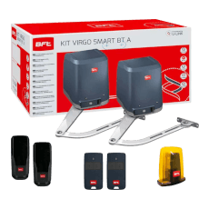 Kit automatizare porți batante 2 canale 200 kg/canat, 2m/canat, functionare 24 V - BFT Italia Virgo Smart BT B20