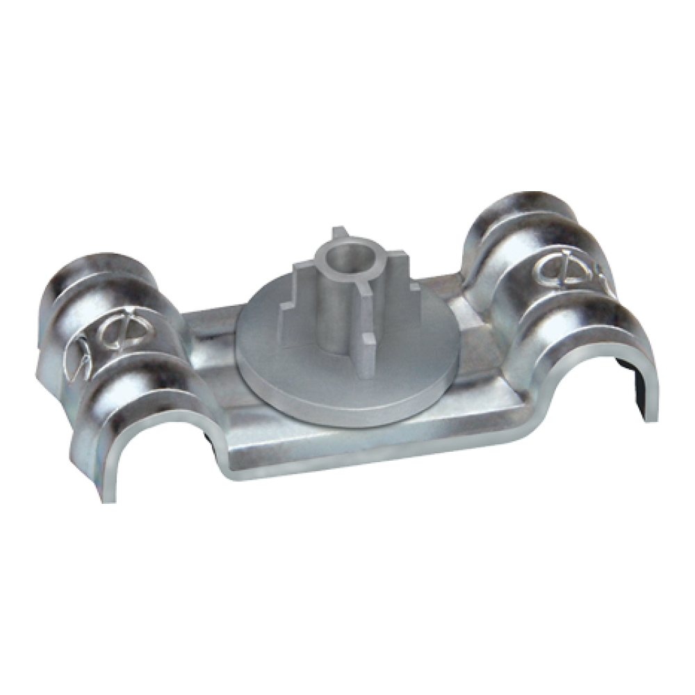 Clemă metalică dublă pentru fixare cabluri Ø 6.0 mm - CELO 96DFT