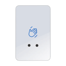 Buton de iesire Touchless ajustabil, plastic argintiu, montaj aparent, IP66 - CSAccess CSB-20C30S-P1