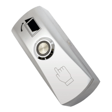 Buton iesire metalic aparent cu LED albastru, acces facil pe intuneric - CSAccess CSB-805L