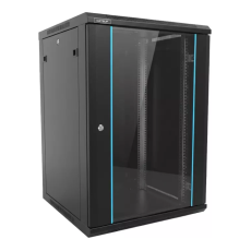 Rack 19 inch 15U 600x450 de perete, usa din sticla, panouri detasabile si securizate - DATEUP MP.6415.9001