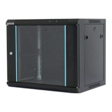 Cabinet Metalic Perete 18U Negru Asamblat — DATEUP Rack 18u60x60-PE-N