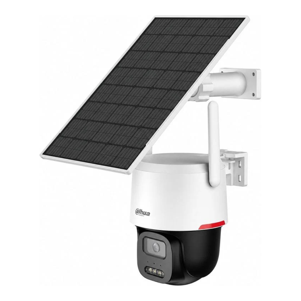 Camera IP 3MP cu panou solar, 4G, led 20m, detectie AI om/vehicul, AOV 24/7, slot card, IP66 - Dahua BP3EW-4GP