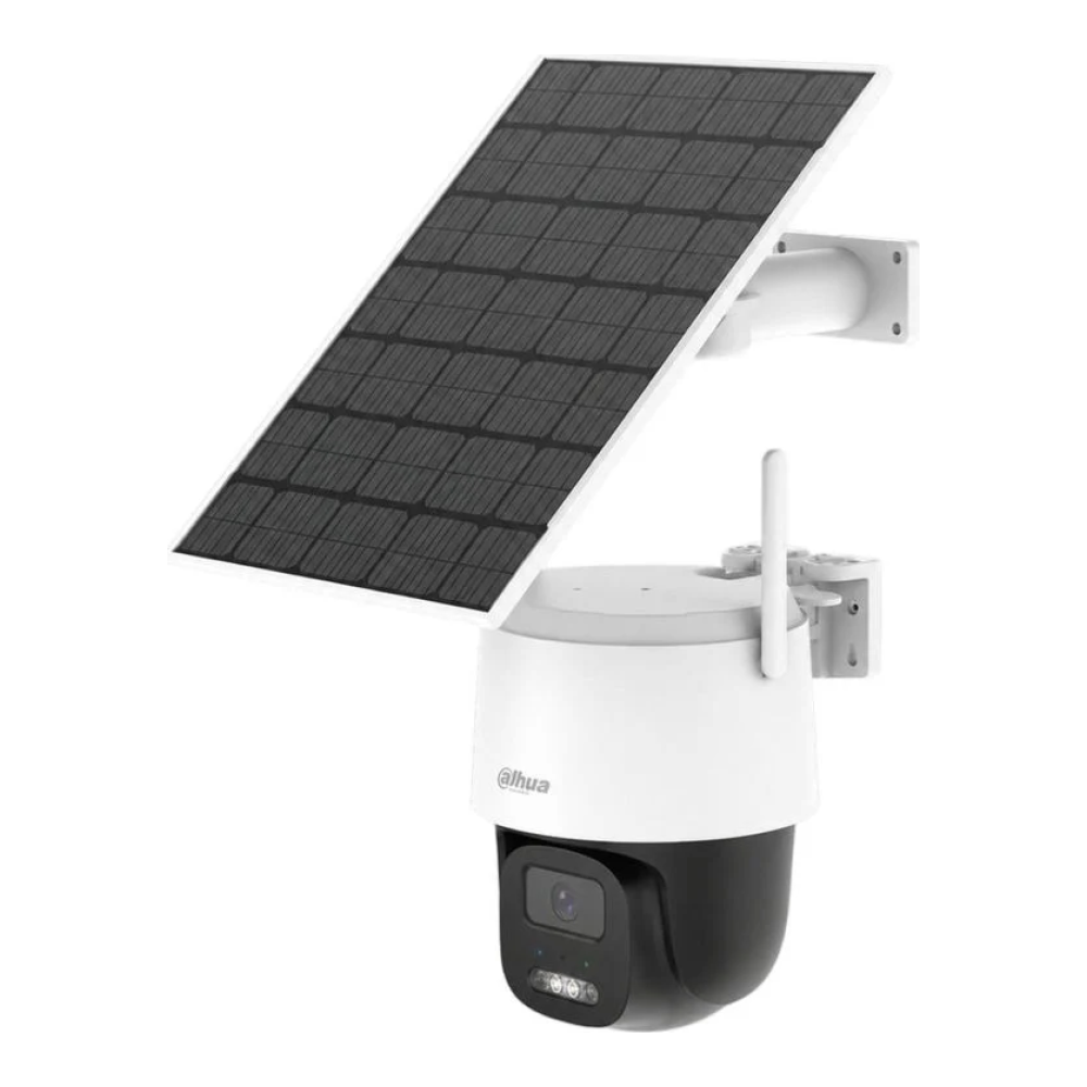Camera IP 5MP, Wi-Fi 6 cu panou solar, dual-band, Full-Color 30m, detectie AI om/vehicul, AOV, IP66 - Dahua BP5E