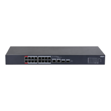 Switch 16x PoE cu management, 2xRJ45Gbit Uplink, 2xSFP, 190W, Watchdog - Dahua CS4218-16ET-190