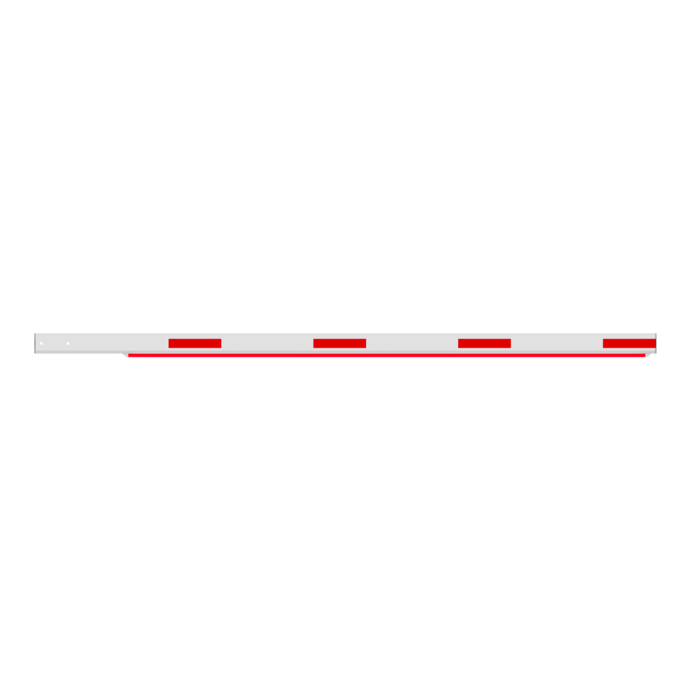 Braț barieră 6m aluminiu cu LED și bandă cauciuc anti-impact - Dahua Dahua IPMECD-0262-M60