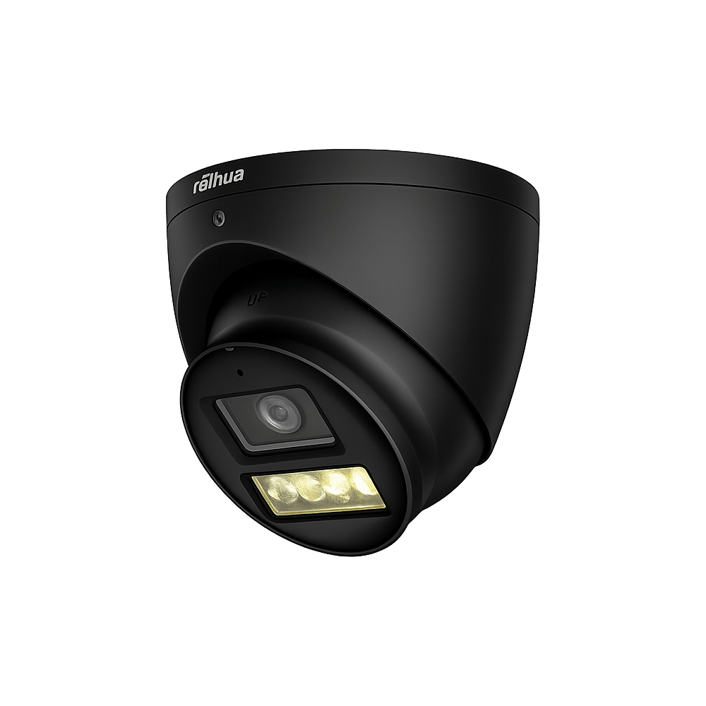 Camera 5MP, Exterior, LED / IR 40m, Smart Dual Light, Microfon, 2.8mm - Dahua HAC-HDW1500T-IL-A-0280B-S3-DIP-Black