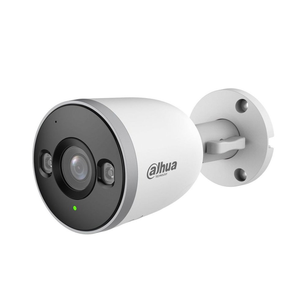 Camera supraveghere wireless IP WiFi 6 cu iluminare duala Dahua IPC-F3D-IL-0280B, 3 MP, 2.8 mm, IR/lumina alba 30 m, microfon, slot card, detectie om/vehicul AI, bluetooth