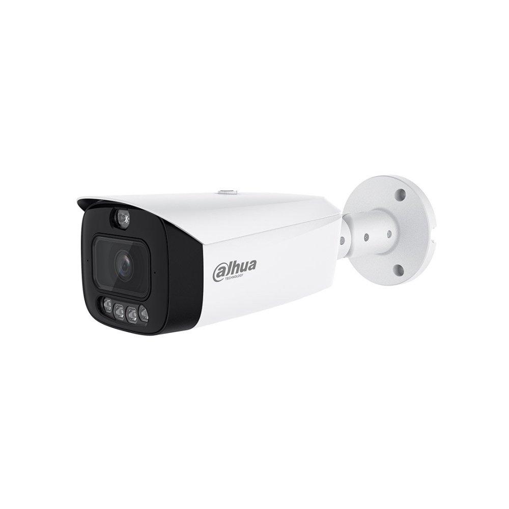 Camera supraveghere exterior IP Dahua WizColor TiOC PRO IPC-HFW3449T1-AS-PV-0280B-PRO, 4 MP, 2.8 mm, IR / Iumina alba 50 m, microfon si difuzor, slot card, alarma, IP67, PoE+
