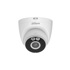 Camera supraveghere wireless IP Dome WiFi 6 cu iluminare duala Dahua IPC-T3A-IL-0280B, 3 MP, 2.8 mm, IR/lumina alba 30 m, microfon, slot card, detectie om/vehicul AI, bluetooth