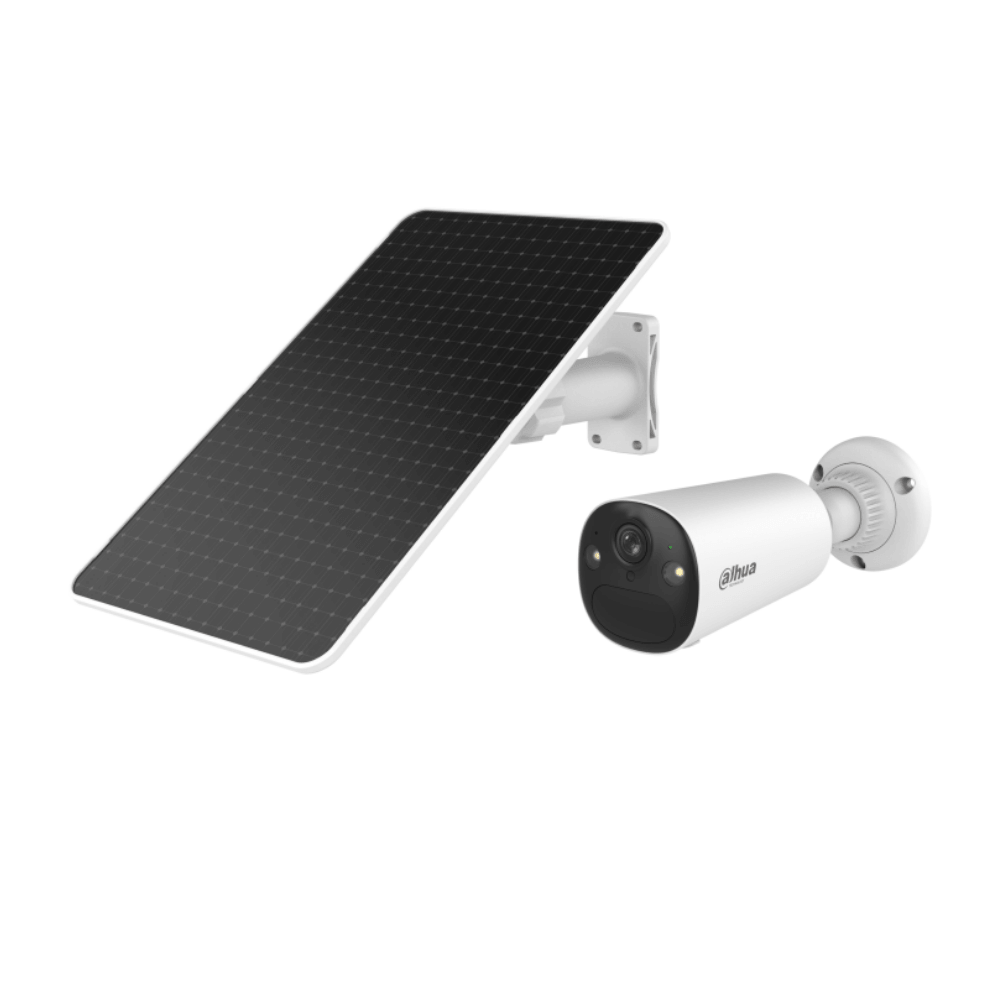 Camera IP 4MP 4G cu panou solar IR 15m / LED 20m, Baterie 32.4Wh - Dahua KIT/BF4CP-4G-0210B-XL/M0508