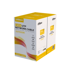 Cablu retea U/UTP CAT6, Exterior, 305m, negru, cupru, 24 AWG, PoE - Dahua PFM920-6UN-black
