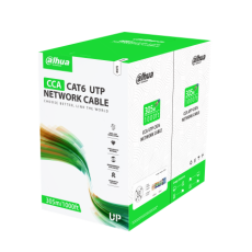 Cablu UTP CAT6, 305m, alb, 23 AWG, PVC, - Dahua PFM922I-6UN-C-white