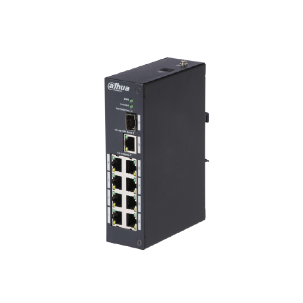 Switch 8 PoE + Uplink 1port Gigabit si 1 port SFP, 60W - Dahua PFS3110-8T