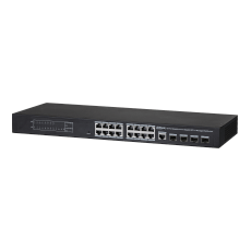 Switch 16xRJ45 Gbit PoE + 4xGbit SFP, 240W, Layer 2, Management - Dahua PFS4420-16GT-240