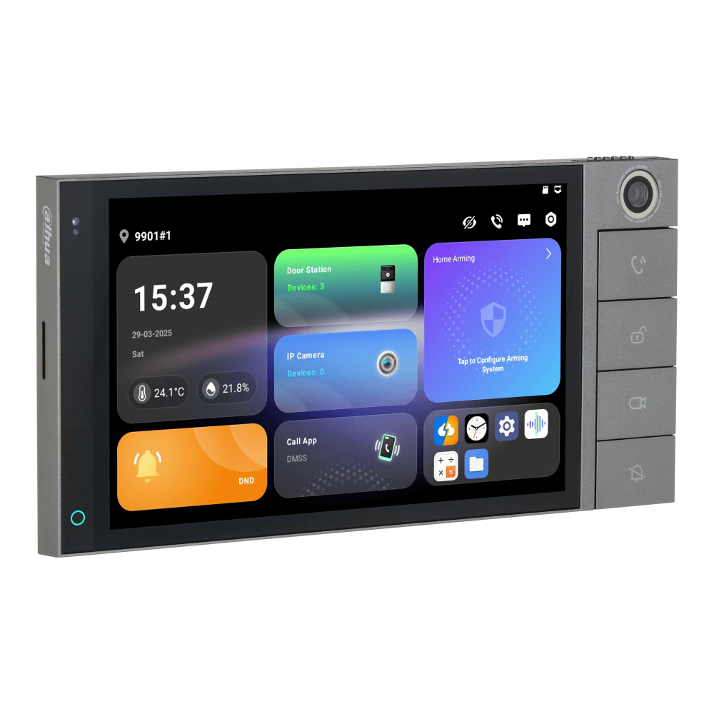 Monitor videointerfon interior 7 inch capacitiv Android 14 PoE Dahua SCP3024B-CBZ