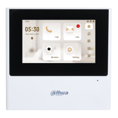 Monitor videointerfon IP tactil, 4.3 inch, WiFi, 2 fire, alb - Dahua VTH2612L-W