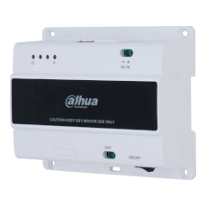 Switch 4 porturi 2-wire pentru interfonie, montaj perete/șină - Dahua VTNS1001B-2