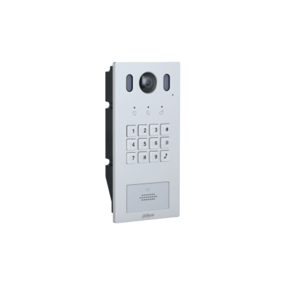 Post exterior videointerfon IP, 2 fire, cameră 2MP, tastatură, Card, PoE, IP65, IK08 - Dahua VTO3222E-P
