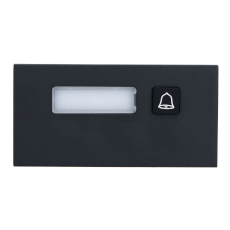 Modul buton apel interfon aluminiu, IP65, montaj aparent/incastrat, negru- Dahua VTO4202FB-MB1
