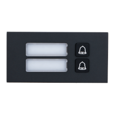 Modul videointerfon, 2 familii, aluminiu, IP65 IK07, design grafit - Dahua VTO4202FB-MB2