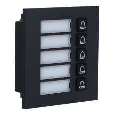 Modul extensie interfon, 5 butoane mecanice, montaj aplicat/îngropat - Dahua VTO4202FB-MB5