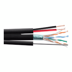 Cablu FTP Cat5e cu sufa si alimentare exterior 305m - DataLink FTP-CAT5-A-SUFA