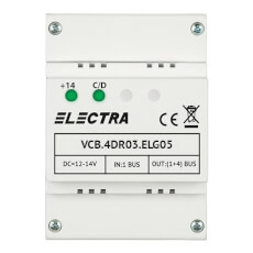 Doza de derivatie video, RJ45, 4 iesiri, ABS - Electra VCB.4DR03.ELG05