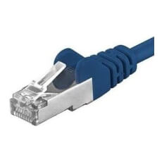 Patchcord SFTP RJ45-RJ45 Cat.6A, 2m, albastru - Emtex SFTP-6A-2-BL