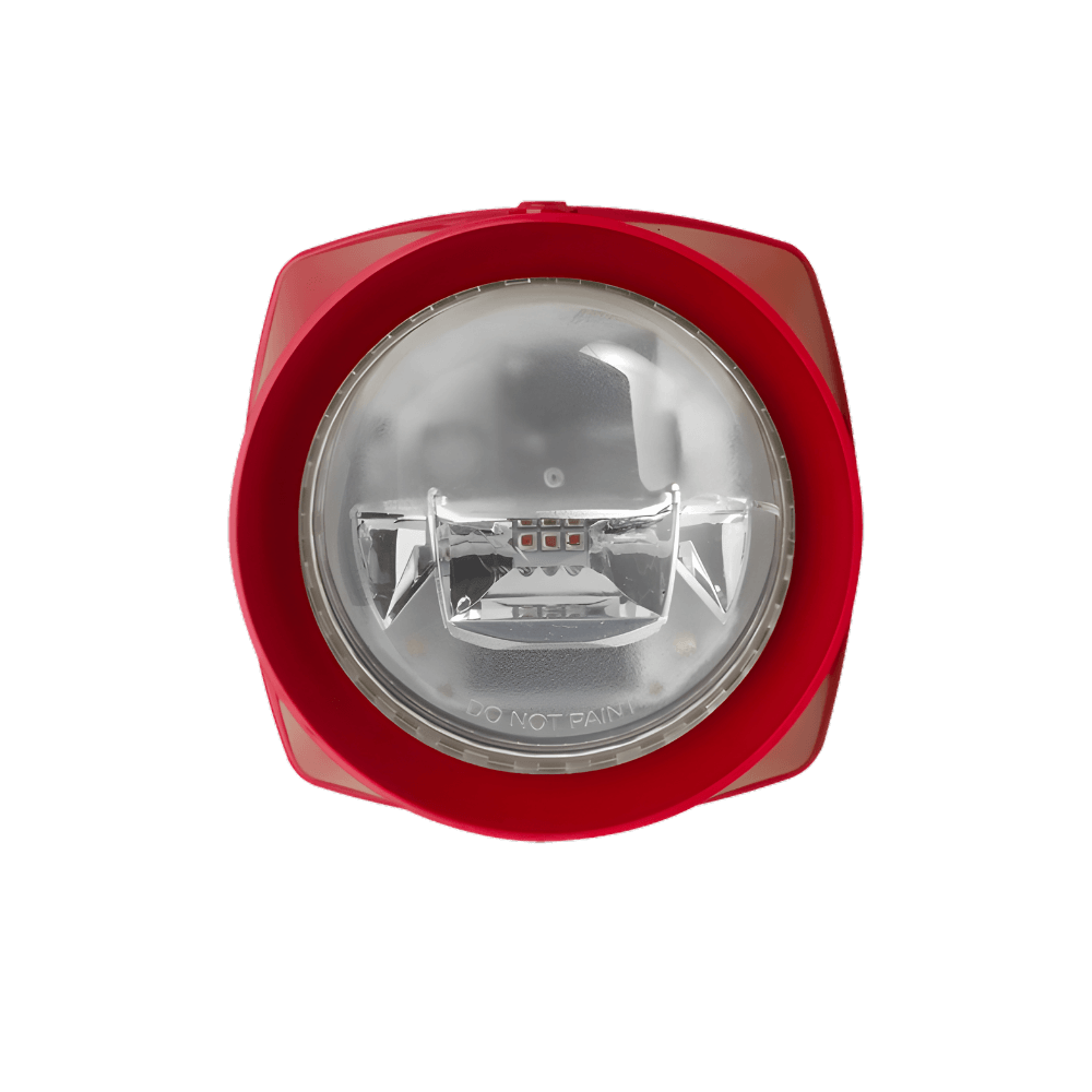 Sirena adresabila cu lampa de incendiu, 97 dB, rosu/rosu, 20 tonuri, aparent - Esser 807224RR