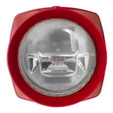 Sirena adresabila cu lampa de incendiu, 97 dB, rosu/rosu, 20 tonuri, aparent - Esser 807224RR