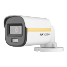 Camera 2MP Exterior SmartHybrid, ColorVu PoC, IR 30m, Mic, 2.8mm - HikVision DS-2CE10DF3T-LSE(2.8MM)