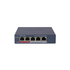 Switch 4xPoE 100Mbps +1xUplink 100Mbps, 45W, 300m, management - HikVision DS-3E1105P-EI/M