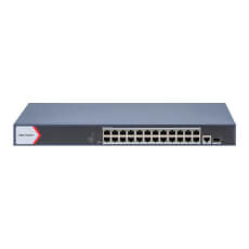 Switch PoE 24 porturi Gb management cloud transmisie 300m, protectie 6kV - HikVision DS-3E1526P-EI-M