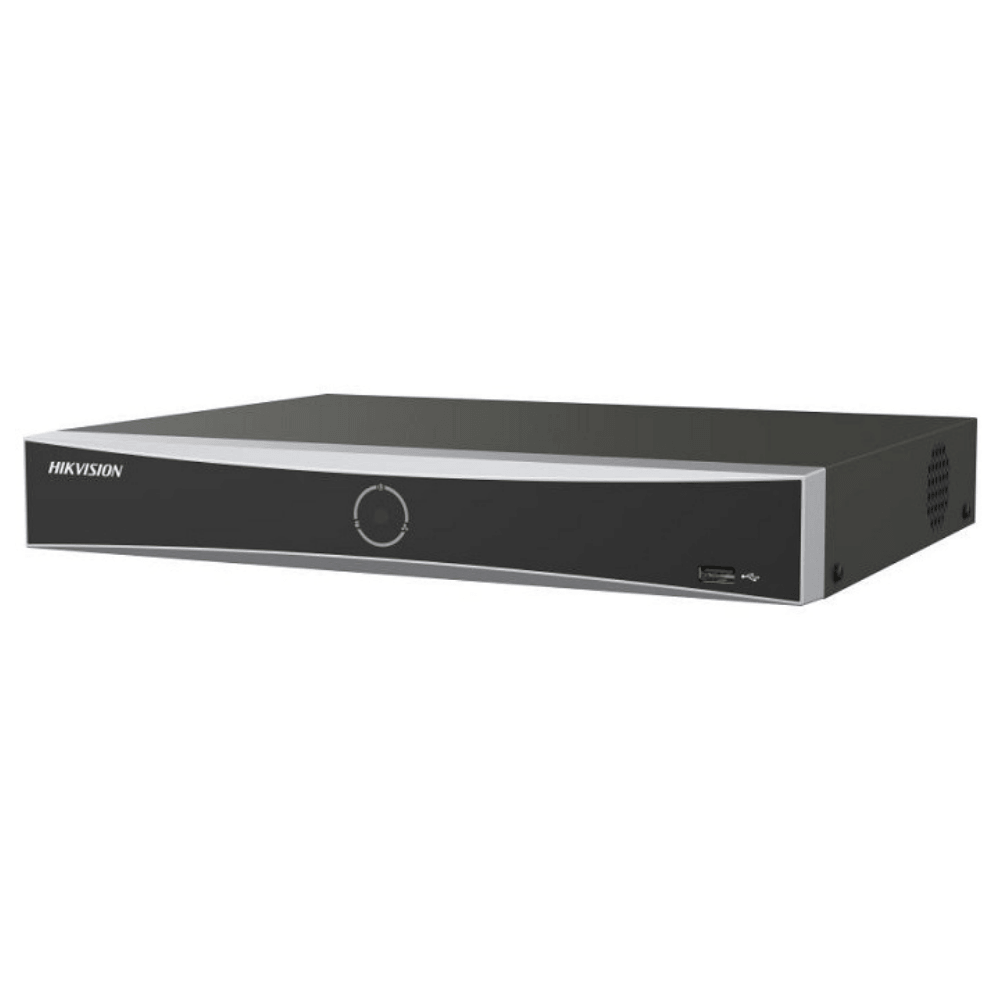 NVR 4 canale, 12MP, Acuseek, HDMI/VGA, recunoastere faciala, 4 porturi PoE- HikVision DS-7604NXI-K1/4P/VPro