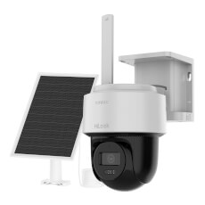 Camera IP 4 MP cu Panou Solar, slot SIM 4G, 9000 mAh, IR/LED 30m, IP66, audio - HikVision HiLook IPC-CFSP4/4G-SIM