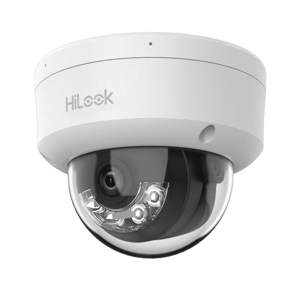 Camera IP, Exterior, 2MP, Smart Hybrid Light, IR/Lumina alba 30m, Mic, PoE, 2.8mm - HikVision HiLook IPC-D120HA-LU